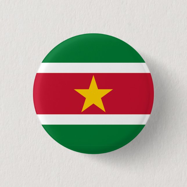 National flag of Suriname Button (Front)