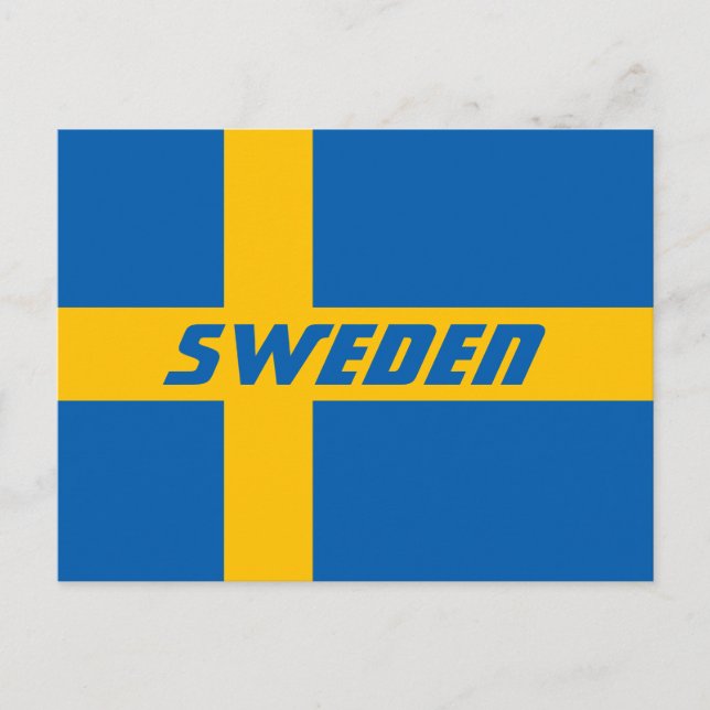 National Flag of Sweden Postcard (Front)