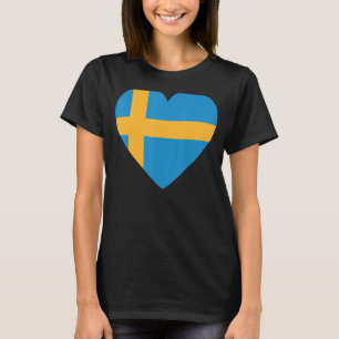National Flag of Sweden souvenir for men women 2 T-Shirt