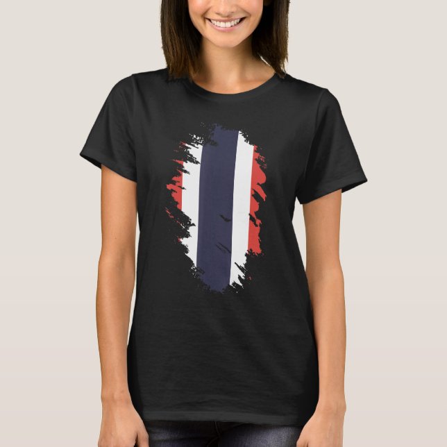National Flag of Thailand souvenir   for men women T-Shirt (Front)
