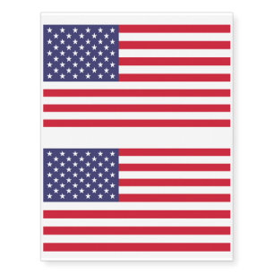 National Flag of the United States of America Temporary Tattoos