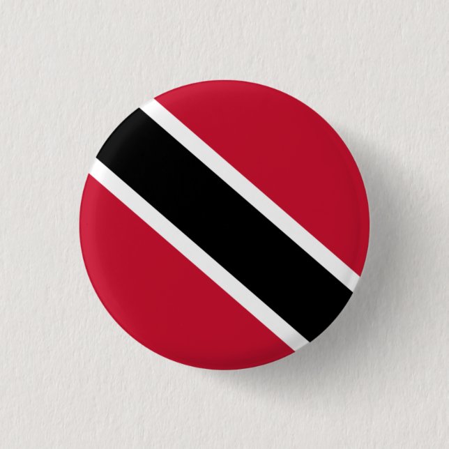 National flag of Trinidad and Tobago Button (Front)