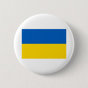 National Flag of Ukraine / Yкраїна Button