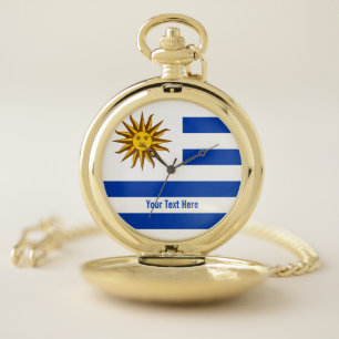 National flag of Uruguay Pocket Watch