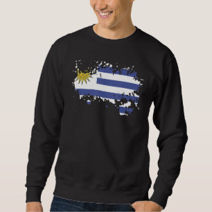 National Flag of Uruguay souvenir for men women 2 Sweatshirt
