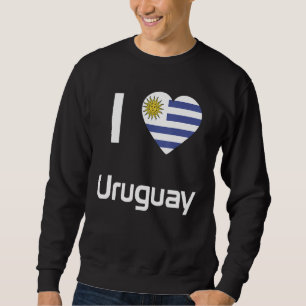 National Flag of Uruguay souvenir  for men women 2 Sweatshirt