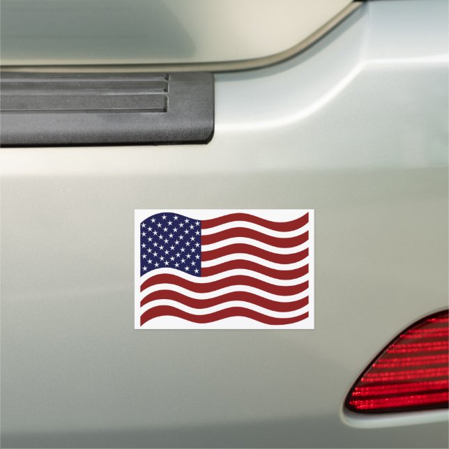National Flag of USA - Rectangle Car Magnet (In Situ)