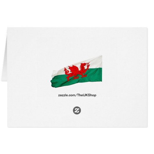 National Flag of Wales, The Red Dragon Patriotic (Back Horizontal)
