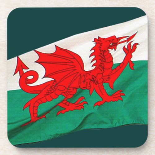 National Flag of Wales The Red Dragon Patriotic Beverage Coaster