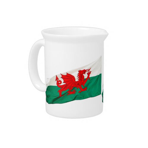 National Flag of Wales The Red Dragon Patriotic Beverage Pitcher