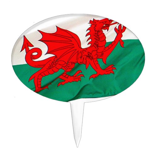 National Flag of Wales The Red Dragon Patriotic Cake Topper