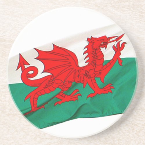 National Flag of Wales The Red Dragon Patriotic Coaster