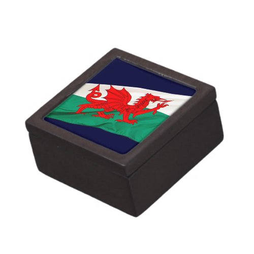 National Flag of Wales The Red Dragon Patriotic Jewelry Box