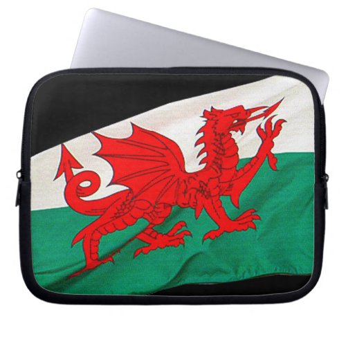 National Flag of Wales The Red Dragon Patriotic Laptop Sleeve