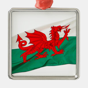 National Flag of Wales, The Red Dragon Patriotic Metal Ornament
