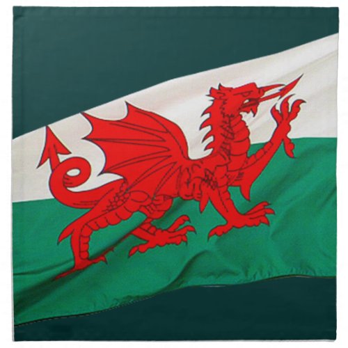 National Flag of Wales The Red Dragon Patriotic Napkin