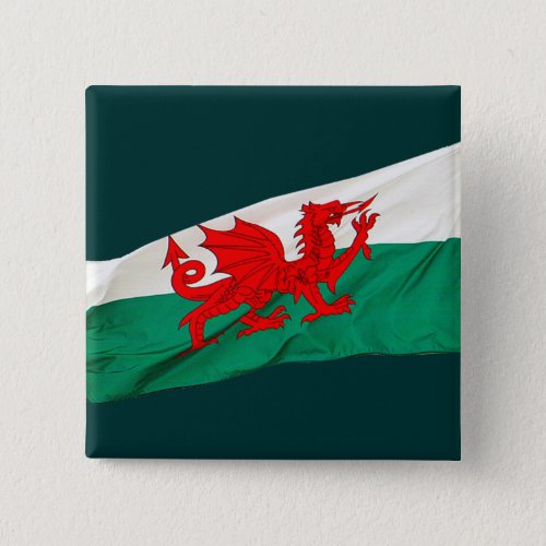 National Flag of Wales The Red Dragon Patriotic Pinback Button