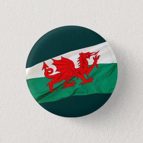 National Flag of Wales The Red Dragon Patriotic Pinback Button