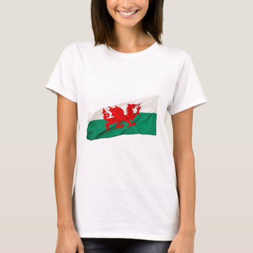 National Flag of Wales The Red Dragon Patriotic T_Shirt
