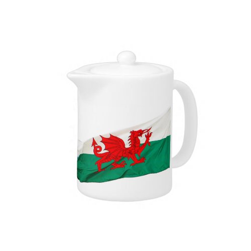 National Flag of Wales The Red Dragon Patriotic Teapot