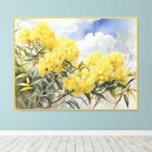 National Flower Australia Golden Wattle   Canvas Print