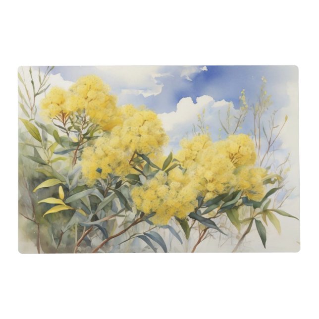 National Flower Australia Golden Wattle |  Placemat (Front)