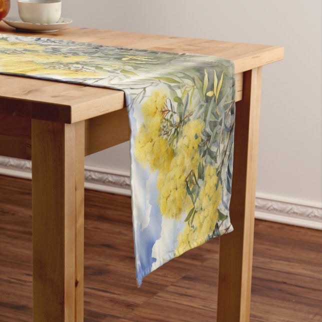  National Flower Australia Golden Wattle | Short Table Runner (In Situ)