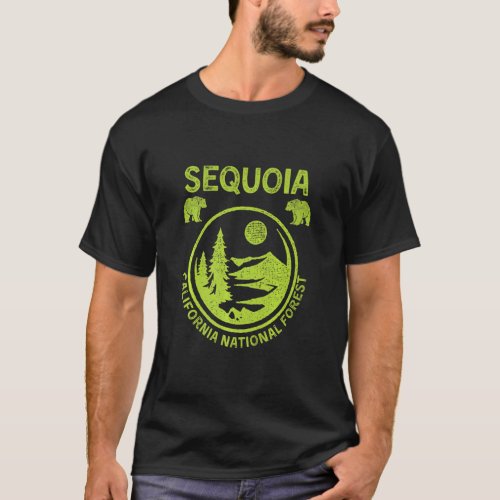 National Forest Sequoia Camping  T_Shirt