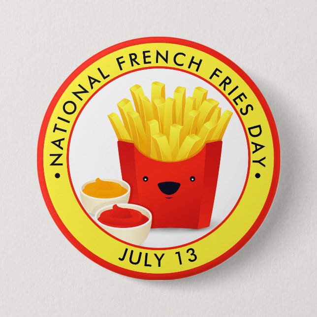 National French Fries Day Button (Front)
