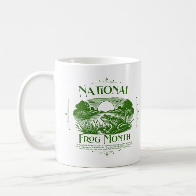 National Frog Month Coffee Mug (Left)