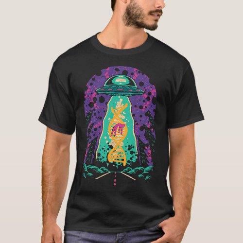 National genetic DNA day UFO believe men woman T_S T_Shirt