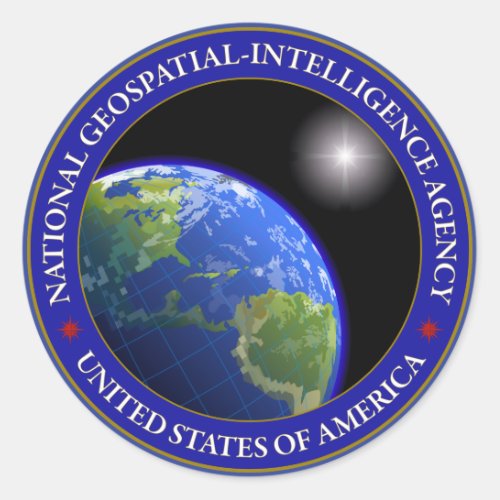 National Geospatial_Intelligence Agency Classic Round Sticker