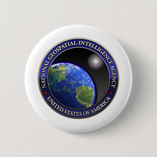 National Geospatial-Intelligence Agency (NGA) Button (Front)