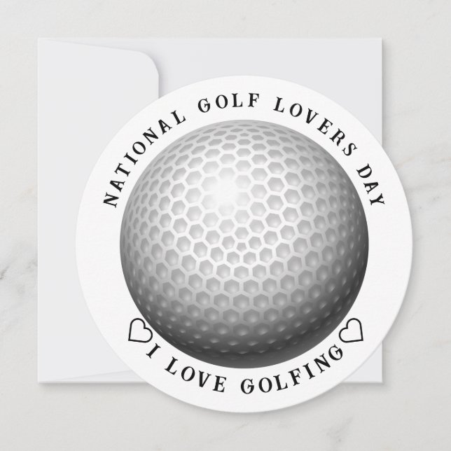 National Golf Day  Sports Invitation (Front)