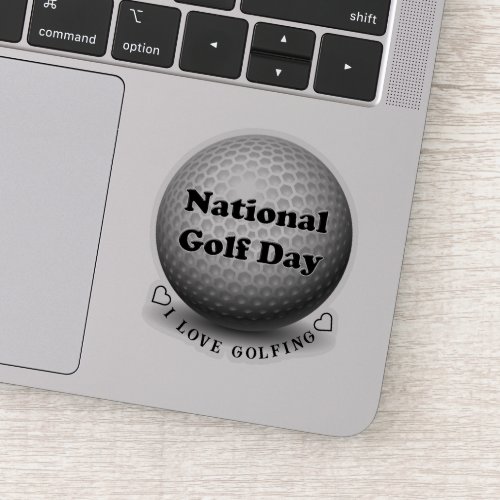 National Golf Day  Sports Sticker