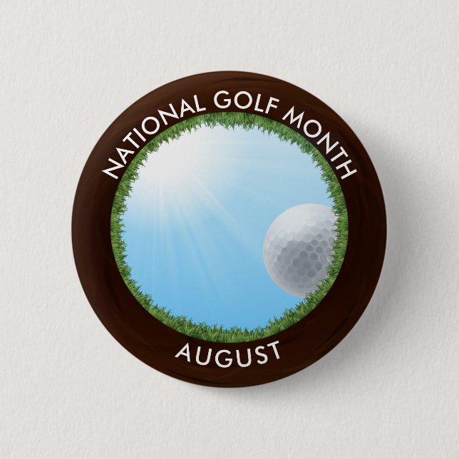 National Golf Month Button (Front)