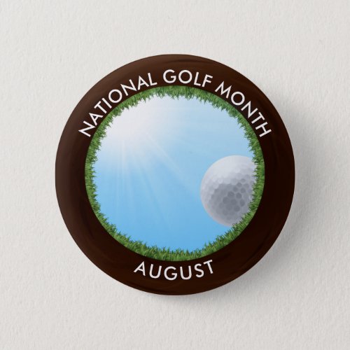 National Golf Month Button