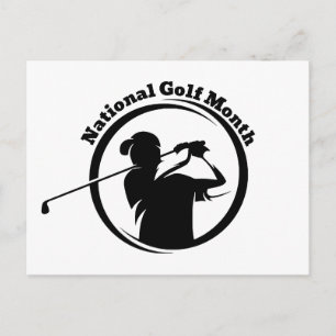 National Golf Month Postcard