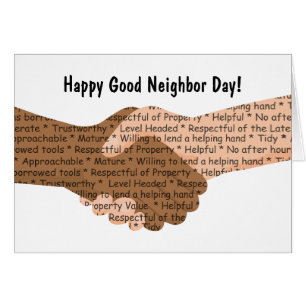 National Good Neighbor Day Greeting