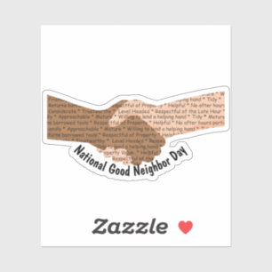 National Good Neighbor Day Sticker