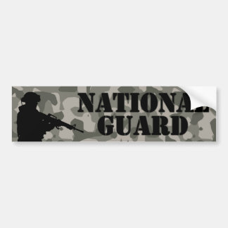 National Guard Camo Bumper Sticker