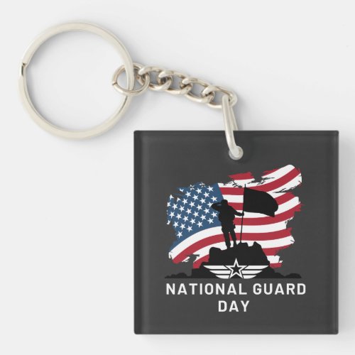 National Guard Day Keychain
