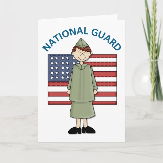 National Guard Female Customizable Card (Front)