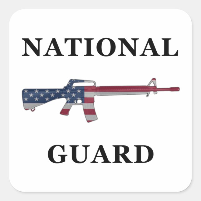 National Guard M16 Sticker (Front)