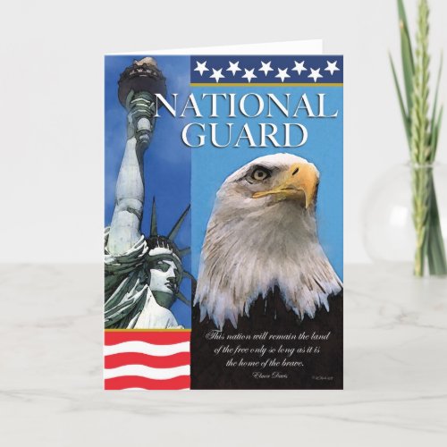 National Guard Patriotic Troop Support Card