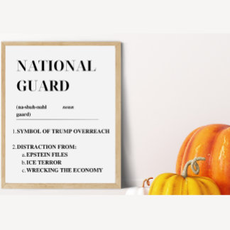 National Guard Protest Poster