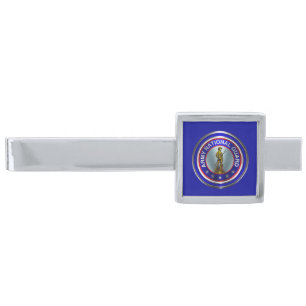 National Guard Silver Finish Tie Bar