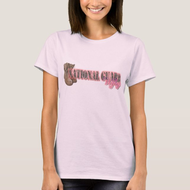 National guard Wifey T-Shirt (Front)