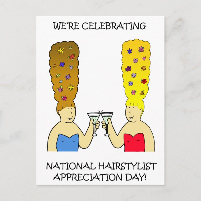 National Hairstylist Appreciation Day  April Postcard (Front)