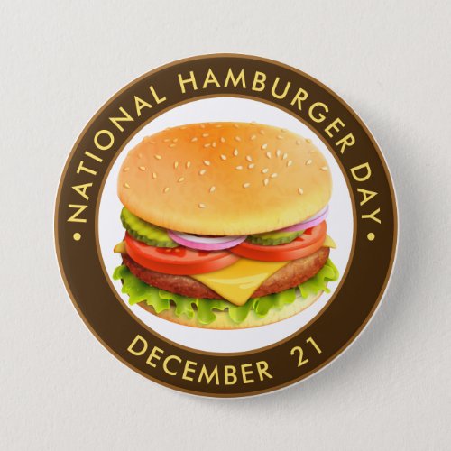 National Hamburger Day Button